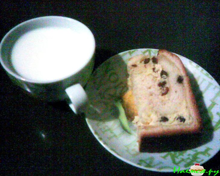 Дрожжевой рулет-пирог с творожной прослойкой