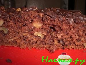 Овсяный пирог брауни