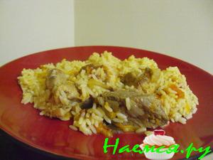 Свинина с рисом и овощами, типа плов