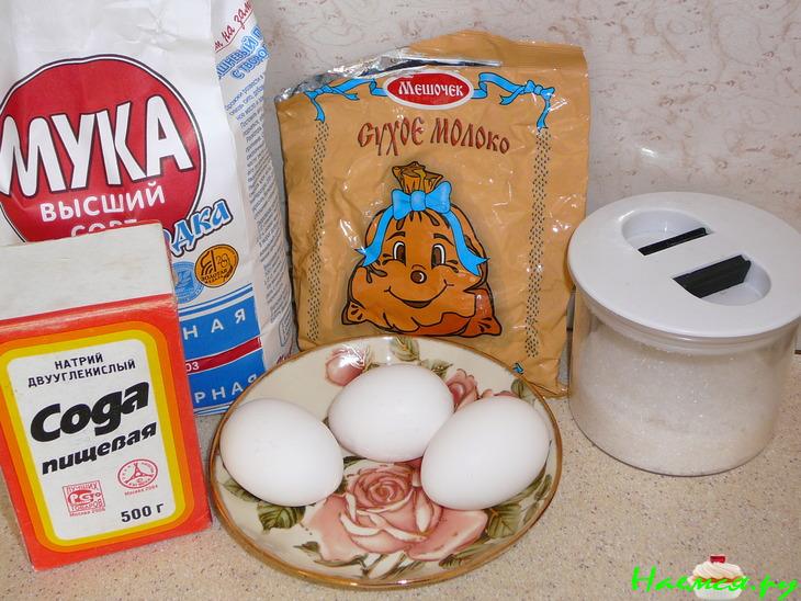 Бисквитный рулет на молоке Бисквитный рулет на молоке