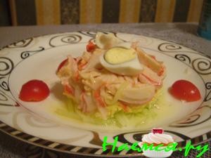 Салатик лёгкий крабовый Салатик лёгкий крабовый