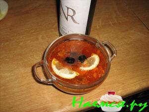 Сытный рыбный суп или рыбная солянка