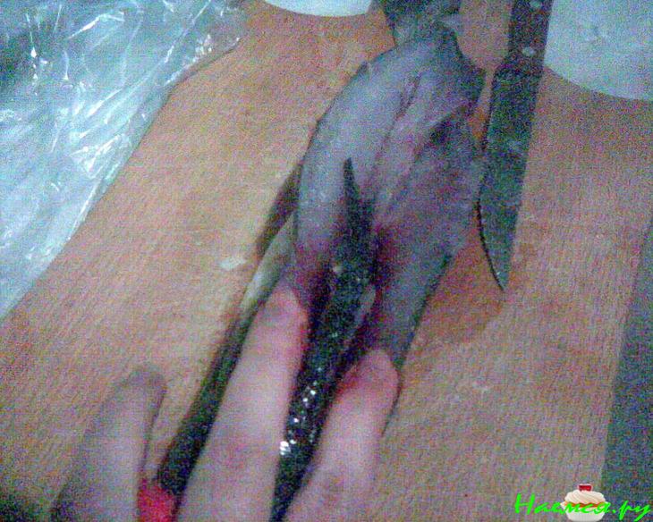 Пеленгас с пикантной овощной начинкой