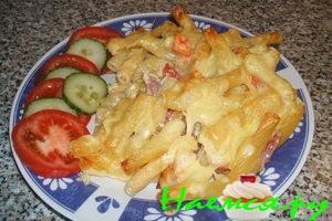 Макароны запечённые с сыром Макароны запечённые с сыром