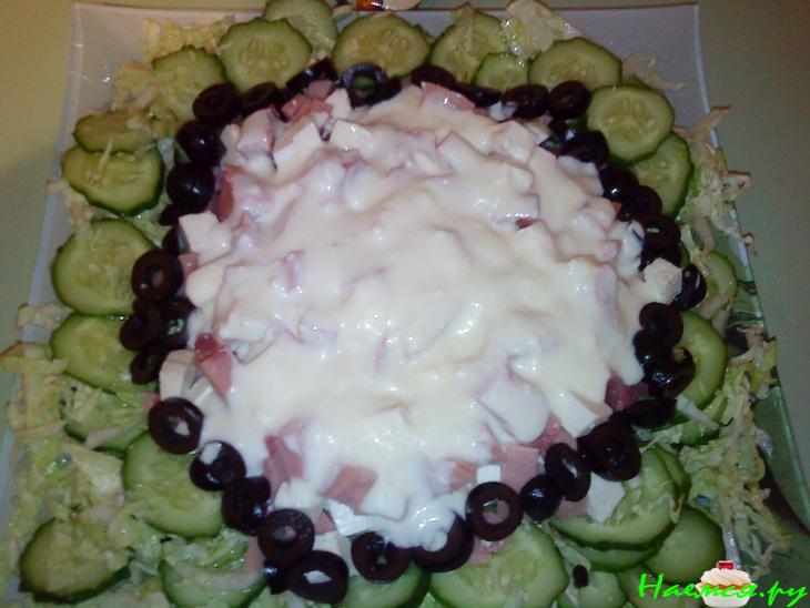 Салат овощной "Фантазия" в йогуртовом соусе