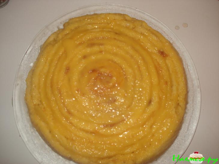 Торт "Мишель" бисквитный с курдом Торт "Мишель" бисквитный с курдом