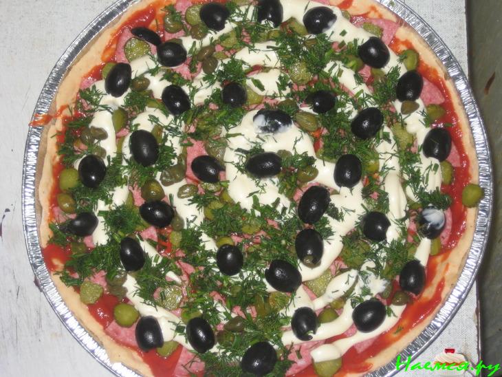 Пицца с каперсами и всем...всем...всем!!! Пицца с каперсами и всем...всем...всем!!!