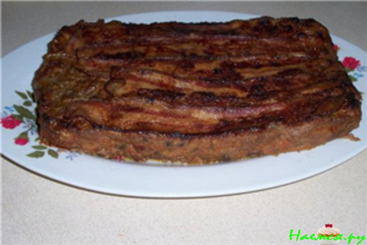 Мясная буханка с овощами и грибами Мясная буханка с овощами и грибами