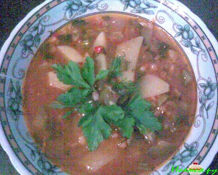 Постный суп 'а-ля рассольник' Постный суп 'а-ля рассольник'