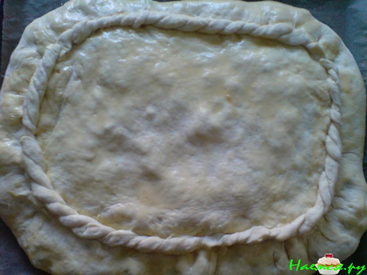 Пирог с мясом и квашеной капустой Пирог с мясом и квашеной капустой