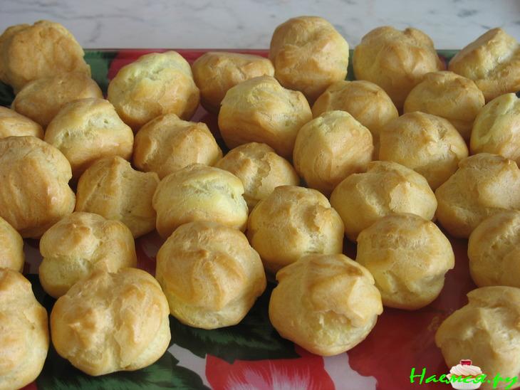 Заварное пирожное cо сгущенным молоком