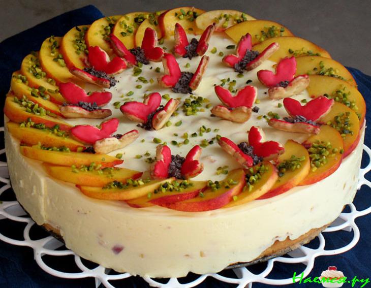 Торт "Лето" (Манго-нектариновый чизкейк)