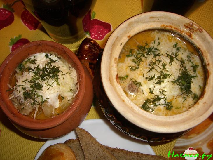 Индейка с грибами в горшочке Индейка с грибами в горшочке