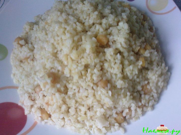 Плов из булгура с нутом