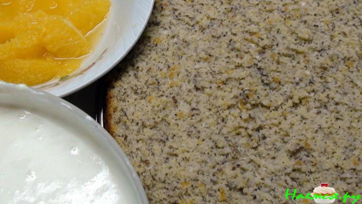 Торт &laquo;Апельсиновый&raquo; с твороженным суфле и миндально-цитрусовым бисквитом без муки&nbsp; 