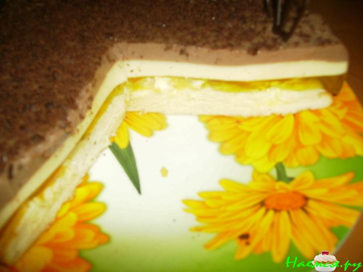 Тортик желейный 'Ванильно-шоколадный'