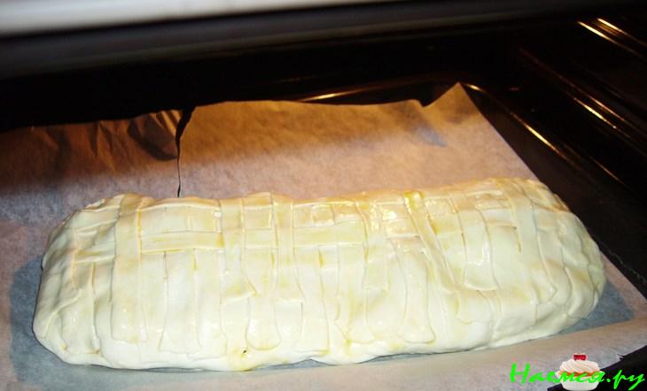 Слойка-пирог с рыбными палочками (мужской подход)