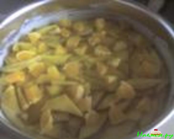 Пирог с манго