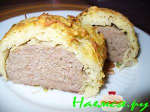 Фарш в картофельной шубке Фарш в картофельной шубке