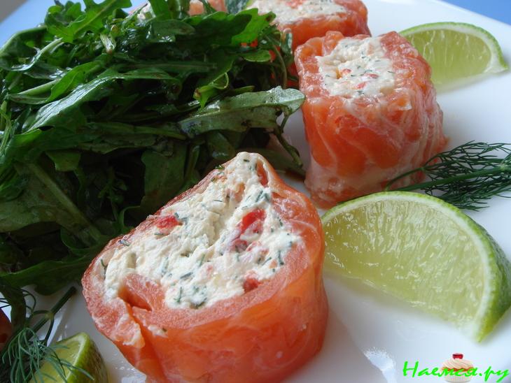 Закуска из форели с вкусной начинкой