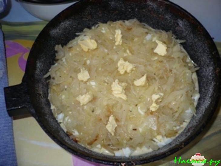 Пирог с капустой "Нежность" (заливной)