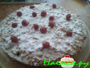 Пирог 'Вишня под снегом'