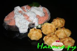 Отварная семга с картофелем Отварная семга с картофелем