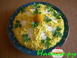 Салат "Нежность" с овощами и куркумой Салат "Нежность" с овощами и куркумой