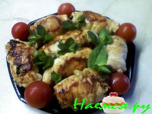 "Куриные рулетики с травами и черносливом" "Куриные рулетики с травами и черносливом"