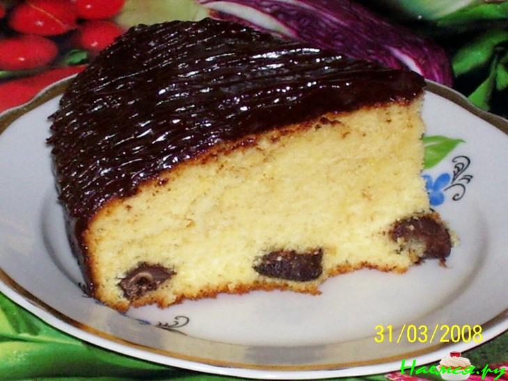 Кекс на сгущенном молоке с шоколадом