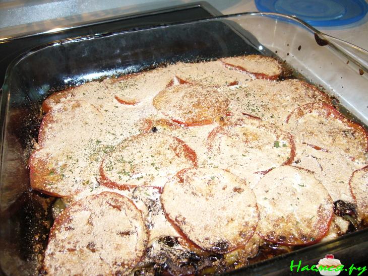 Баклажановый гратен