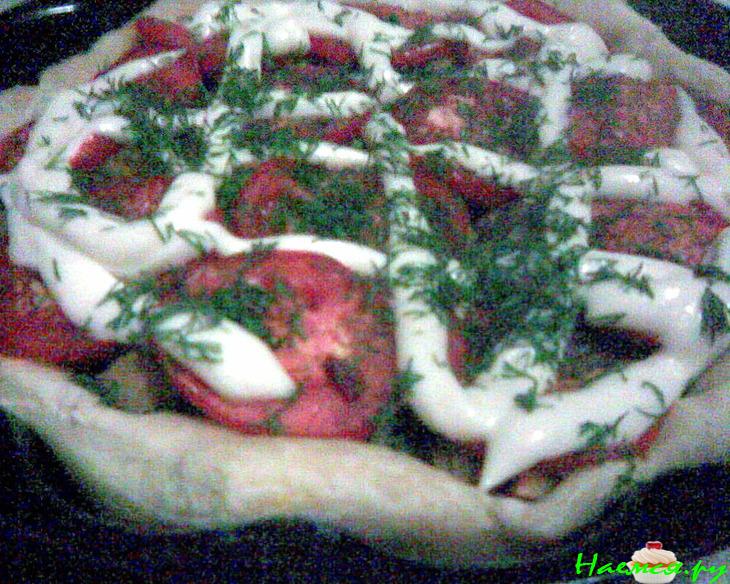 Пицца-пирог для постящихся и вегетарианцев Пицца-пирог для постящихся и вегетарианцев