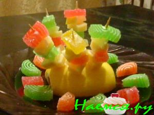 Закуска на шпажках под водку 