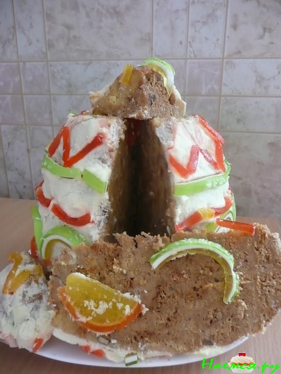 Торт "Писанка" (пасхальное яйцо)