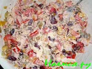 Салат с бобами