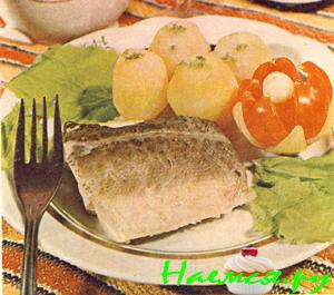 Треска, камбала, палтус в белом соусе