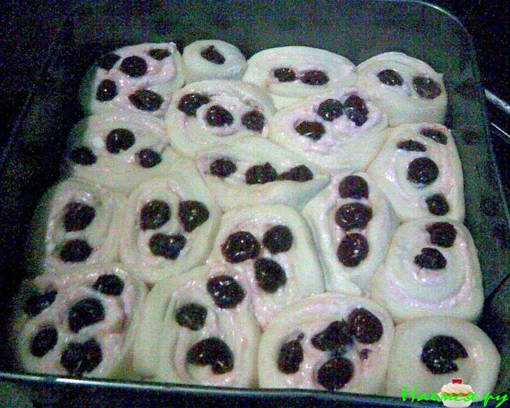 Вишнево-творожный пирог