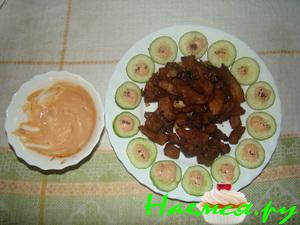 Острый мясной гарнир