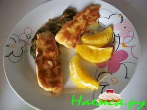 Рыба в кляре с апельсинами