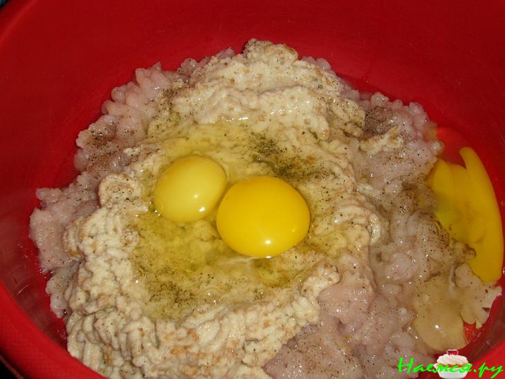 Котлеты из куриных грудок и риса (мой вариант)