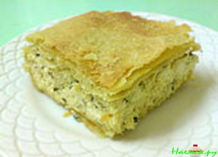 Фаршированный пирог с теста фило