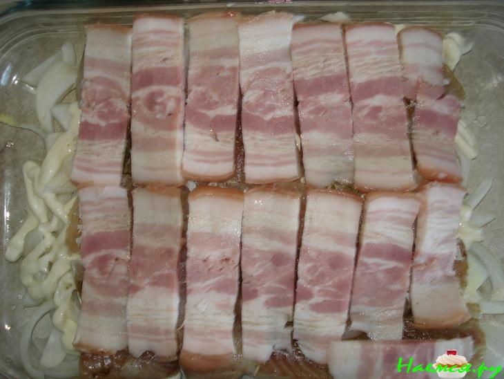 Рыба с беконом