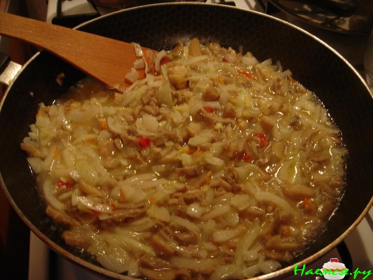 Нут с грибами и шпинатом Нут с грибами и шпинатом