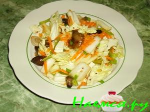 Салат "Овощная фантазия" с овощами, яблоком и брынзой&nbsp; 