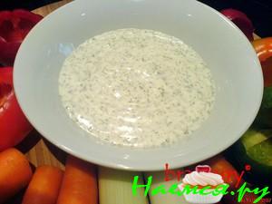 Ranch Dip. Дип "Ранч" к свежим овощам