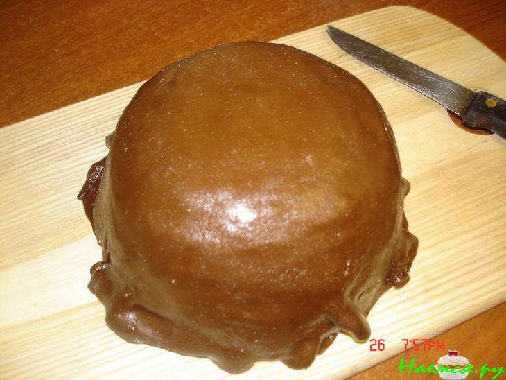 Торт "Горшочек с фиалками"