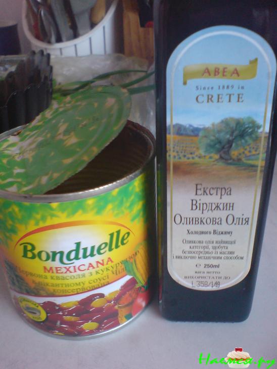 Салат "Огородно-морской коктейль"