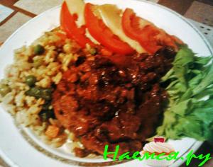 Телятина с винной заправкой Телятина с винной заправкой