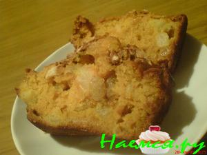 Тыквенный пирог с ананасом и изюмом