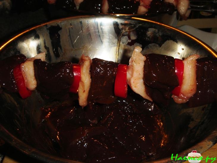 Шашлык из печени